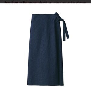 Muji Women's Washi Blend Denim Wrap Skirt